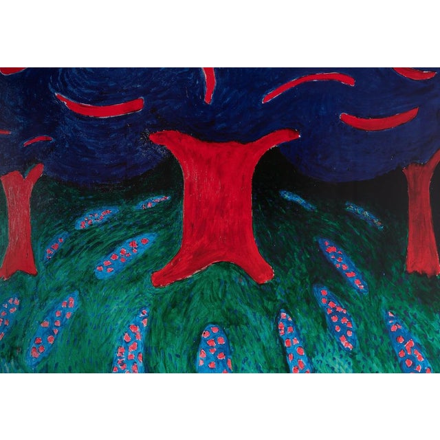David Hockney (1937) Ravel's Garden Color poster after the 2001 artwork On glossy paper, 67 x 47 cm (approx. 26 x 19...