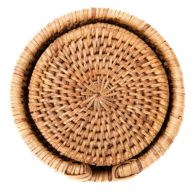 Artifacts Rattan hand woven rattan coasters provide the perfect accent to any table setting with a tight weave, durable...