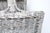 Farmhouse Extra Large French Distressed Woven Wicker Magazine Rack 21" For Sale - Image 3 of 5
