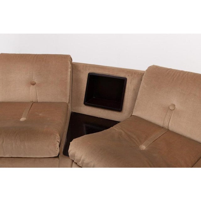 Italian Curved Sofa, 1960s For Sale - Image 4 of 11