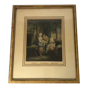 Early 20th Century The Fairings Lithograph by Je Eginton Publish London