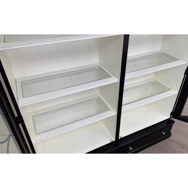 Ralph Lauren Bel Air Lighted China Display Cabinet For Sale - Image 11 of 18