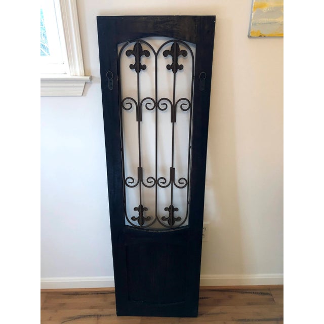 Distressed Wood and Metal Gate For Sale - Image 4 of 11