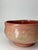 Red Vintage Japanese Aka-Raku Chawan With Original Wooden Box For Sale - Image 8 of 13