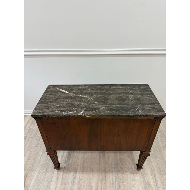 Ethan Allen Tuscany Marble Top Console Table For Sale - Image 9 of 11
