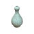 Ceramic Crackle Pattern Aqua Blue Flare Slender Neck Ceramic Vase For Sale - Image 7 of 7