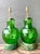 Vintage Hand Painted Malachite Plinth Glass Lamps - A Pair For Sale In West Palm - Image 6 of 12