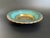 Mid-Century Modern Oppenheim Israel Hammered Brass Verdigris Enamel Bowl For Sale - Image 3 of 10