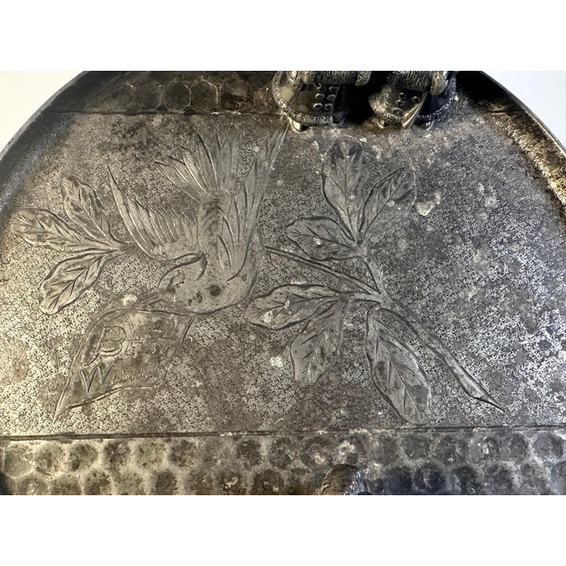 19th Century Victorian Silver-Plated Card Tray: Kate Greenaway Derby Silver Co. For Sale - Image 6 of 10