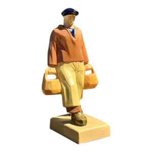 Vintage French Emile Just Bachelet for Henriot Ceramic Fisherman