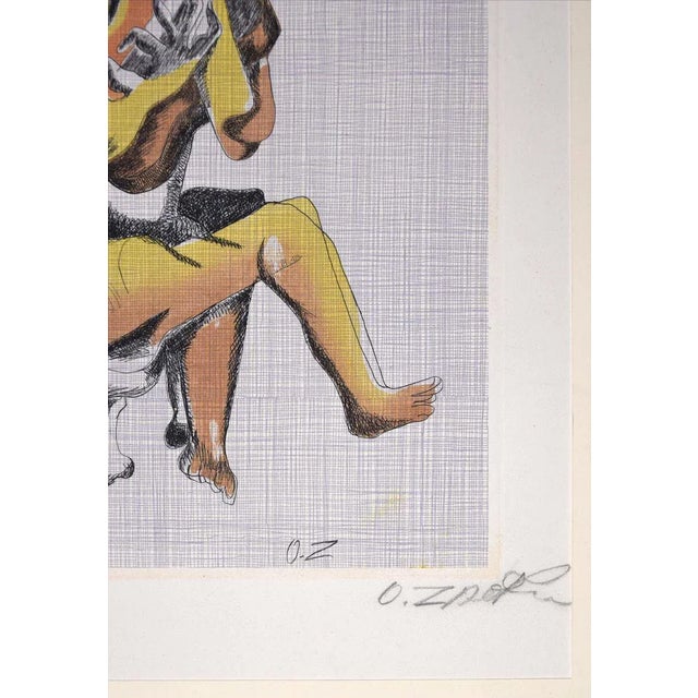 Le Guitariste - Original Etching by Ossip Zadkine - 1966 1966 For Sale - Image 3 of 4