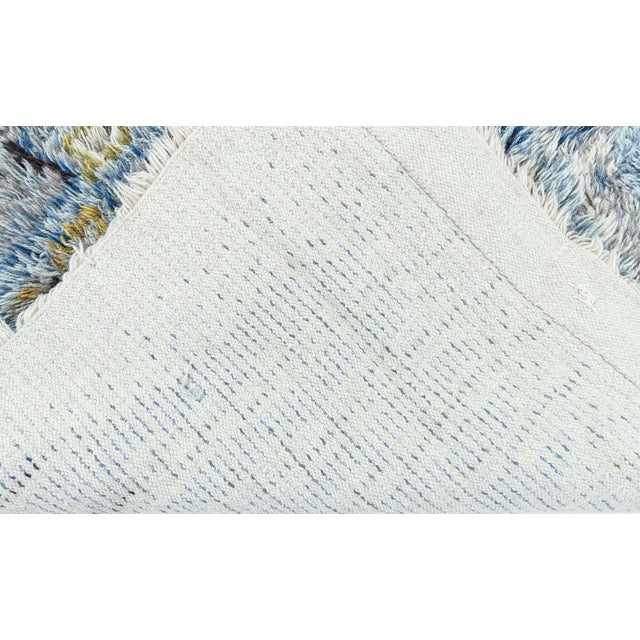 Swedish Rya Rug by Aili Suomi for Sylvi Salonen Doris Leslie Blau Collection Size: 3'6" × 5'5" (106 × 165 cm) This...