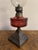 Victorian Cranberry Glass Oil Lamp, 1880s, in Very Good conditions. Designed 1890 to 1919