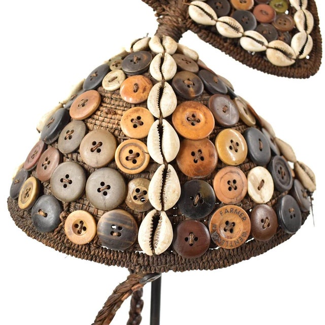 African Early 20th Century Lega Bwami Society Hat For Sale - Image 3 of 9