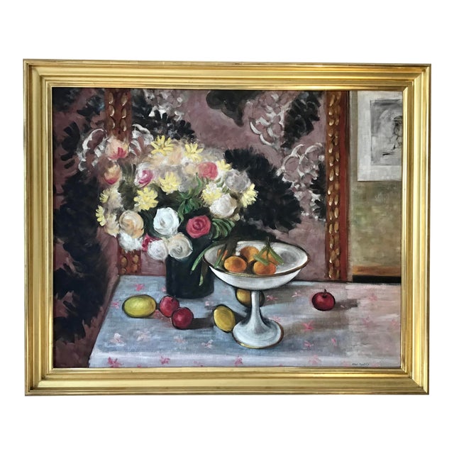 1960s Still Life Painting in the Style of Henri Matisse For Sale