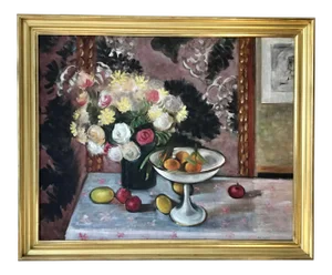 1960s Still Life Painting in the Style of Henri Matisse