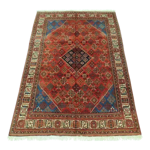 1960s Mid Century Vintage Hand-Knotted Persian Rug. 7'6"x 11'