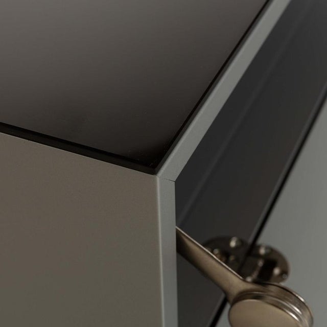 Black Glass Brick Sideboard from Spectral For Sale - Image 5 of 13