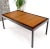 Banded Rosewood & Walnut Rectangle Dining Table w/ Two 20" Extension Boards For Sale - Image 11 of 13