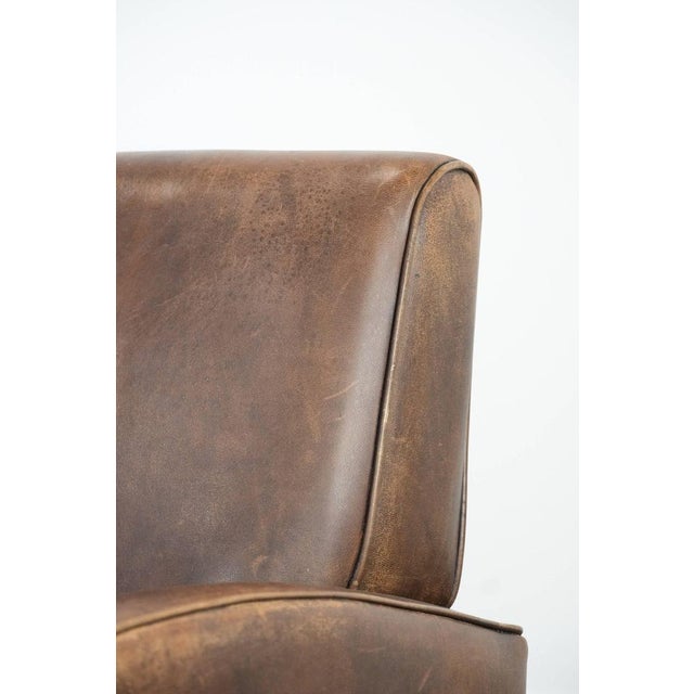Club Chair in Sheepskin Leather For Sale - Image 11 of 16