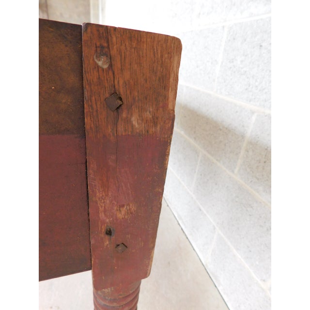 Paint Antique 19th Century Tavern Work Dining Table For Sale - Image 7 of 12
