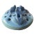 Art Nouveau Van Briggle Blue Three Frogs on Top of a Flower Frog - Rare For Sale