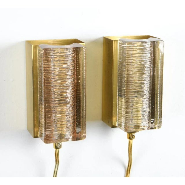 Metal 1960's Danish Vitrika Mini Gold Wall Sconces - A Pair For Sale - Image 7 of 12