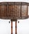 Faux Bamboo Table Lamp With Woven Rattan, Reed Shade For Sale - Image 4 of 6