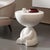 2020s Ins Style Cream Plastic Corner Table For Sale - Image 5 of 6