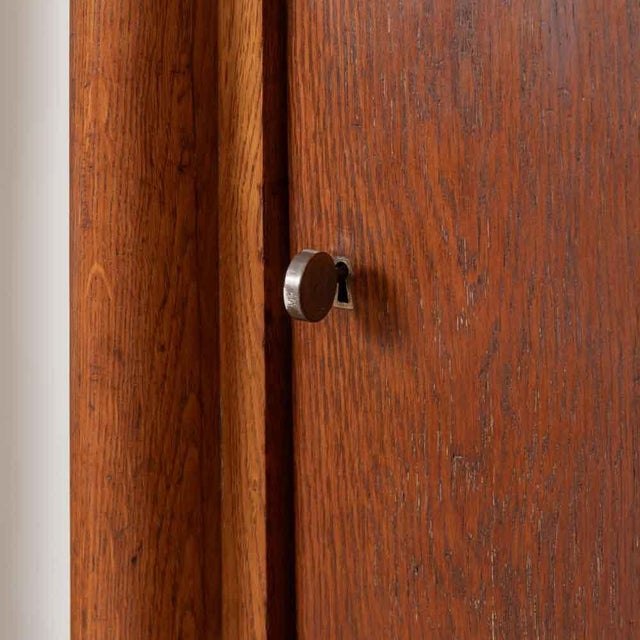 1940s French Carved Wood Corner Cabinet by Charles Dudouyt, Attributed For Sale - Image 9 of 15