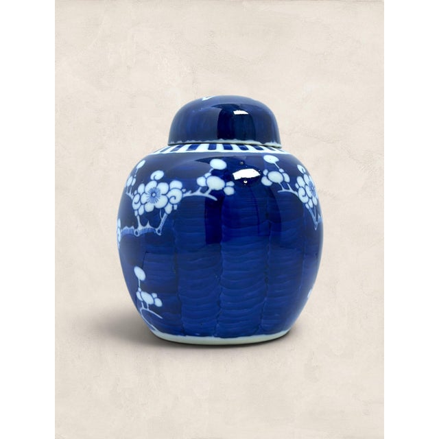 Amazing Antique English Blue & White Porcelain Ginger Jar For Sale In Tampa - Image 6 of 8