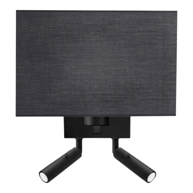 Gotham Lighting Satin Black Led Focus Reading Light With Shade For Sale