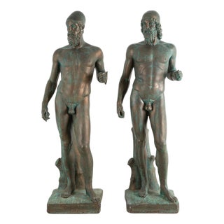 Early 20th Century Bronze Nude Riaces, Set of 2 For Sale