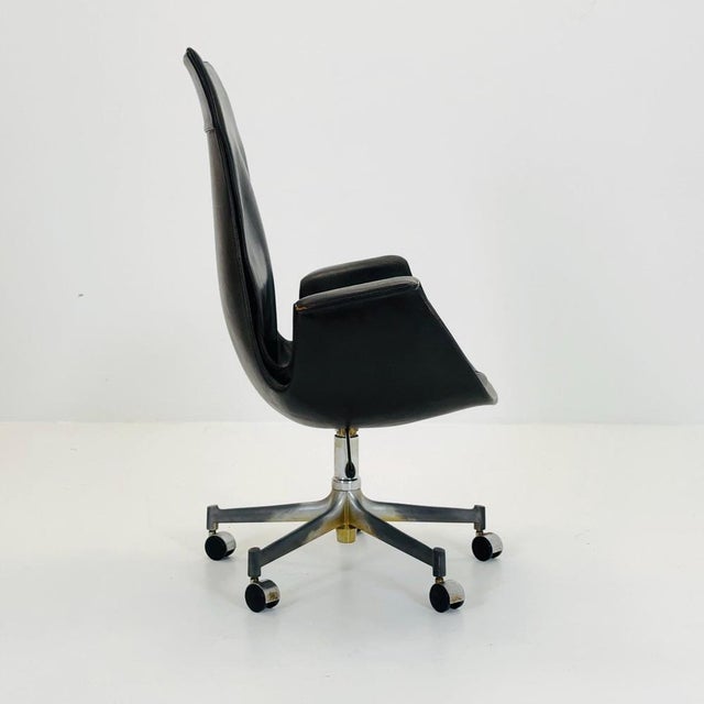 Mid centruy Tulip Desk Chair Modell 6725 by Preben Fabricius & Jørgen Kastholm – for Walter Knoll, 1960s by Kill A...