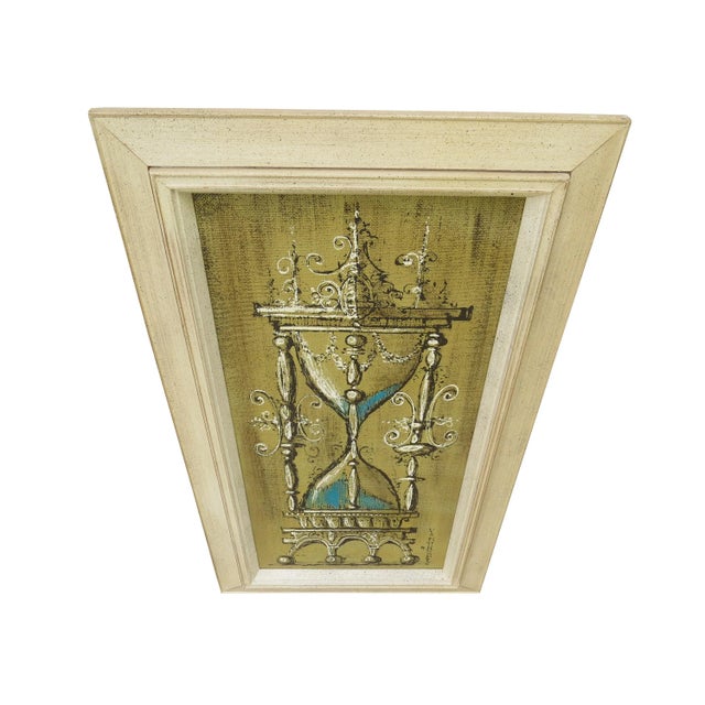 Tan Vintage Original Mid-Century Van Hoople Oil on Canvas Painting For Sale - Image 8 of 9