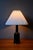 Ceramic Scandinavian Lamp in Black Porcelain and Brass in the style of Sohølm, 1960s For Sale - Image 7 of 14