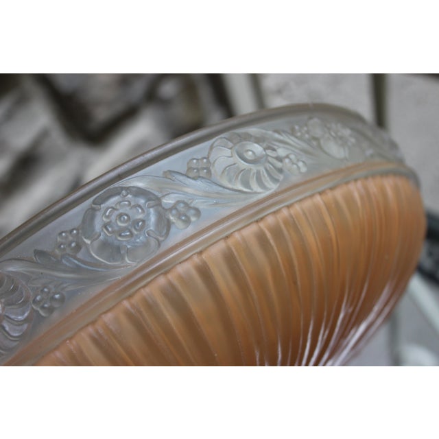 Canopy Mount Light Fixture Vintage Blush Pink For Sale - Image 10 of 15