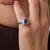 This exceptional Mid Century ballerina ring is a beautifully sculptural jewel from the 1950’s, centered by a pear shape...