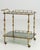 Hollywood Regency Brass Bar Cart on Wheels, France, 1960 Gold For Sale - Image 12 of 13