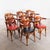 Red Upholstered Fan Back Dining Chairs, 1970s, Set of 8 For Sale - Image 12 of 12