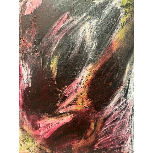 Franz Kline Abstract Oil Painting on Canvas Framed For Sale - Image 4 of 9