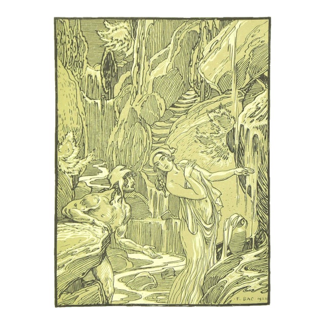 Ferdinand Bac , The Revelation , Original Lithograph by F. Bac , 1922 For Sale