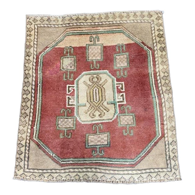 Turkish Yastik Rug 1'9" x 2'1" For Sale
