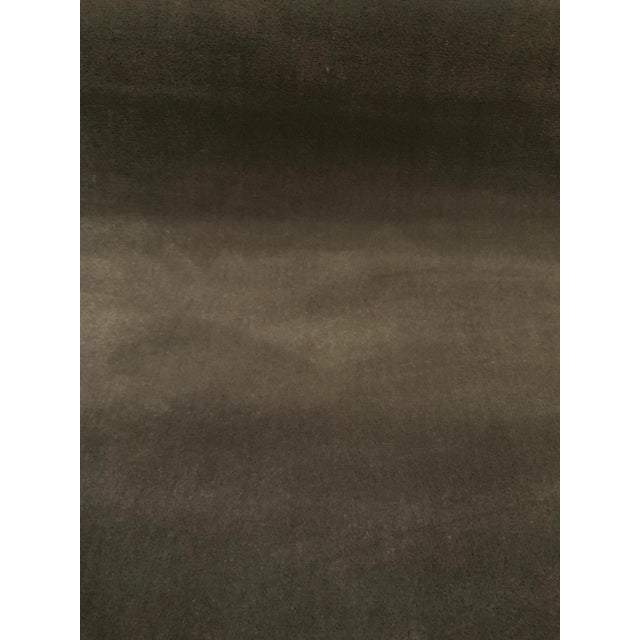 2020s Caracole Modern Charcoal Gray Velvet Designer Fabric - 8 Yards For Sale - Image 5 of 5