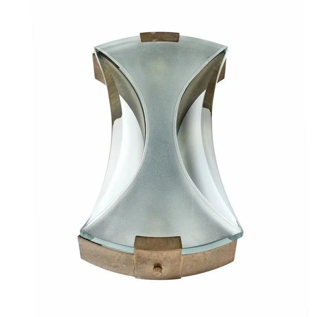 Fontana Arte Model 2225 Wall Lights by Max Ingrand for Fontana Arte, 1960s, Set of 2 For Sale - Image 4 of 5