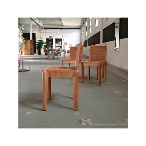 Brown Wicker Chairs, 1970s, Set of 4 For Sale - Image 8 of 14