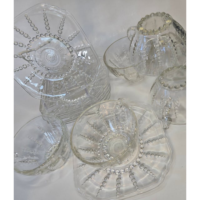 Vintage Coastal Starburst Teaset- Set of Twelve For Sale - Image 13 of 16