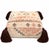 Moroccan floor pouf made from an abstract midcentury rug handwoven in beige, brown and coral hand spun wool. Handcrafted...