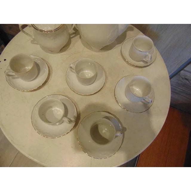 Mocca tea set, name roccoco, Ćmielów, 1950-60, dimensions: jug height 25 cm. width 20 cm. diameter 8 cm. sugar bowl height...