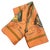French 20th Century Classic Orange Silk Carrè Scarf "Les Tambours" by Hermes For Sale - Image 3 of 13